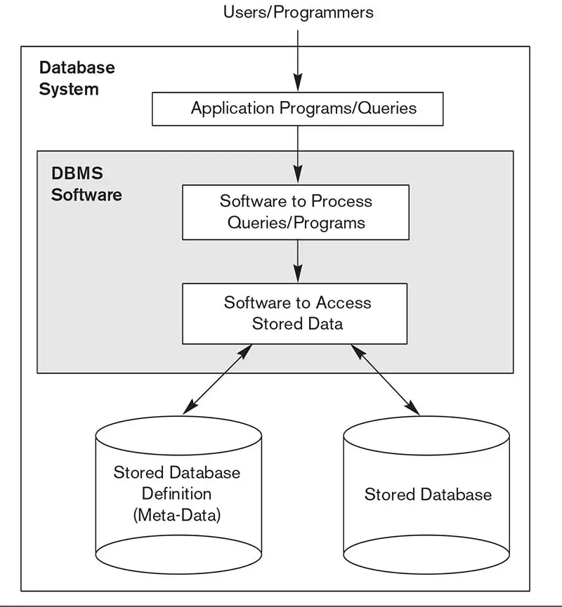 Simplified database system environment