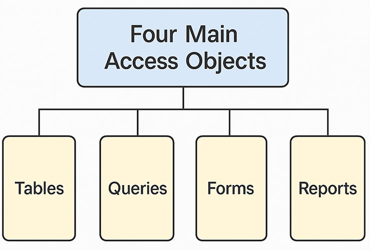 Forms are the third object in the typical logical flow:
