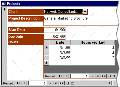 Create a form with the Form Wizard