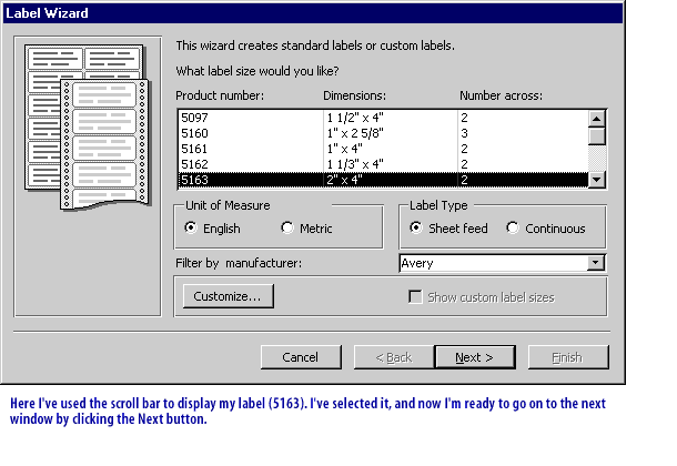 5) Mailing Labels5