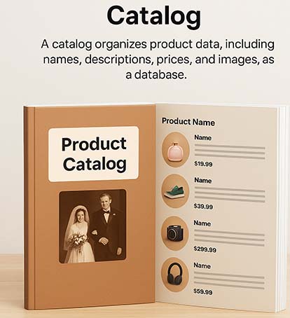 A catalog organizes product data