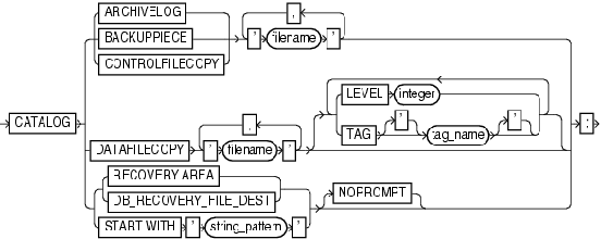 Recovery Manager Syntax