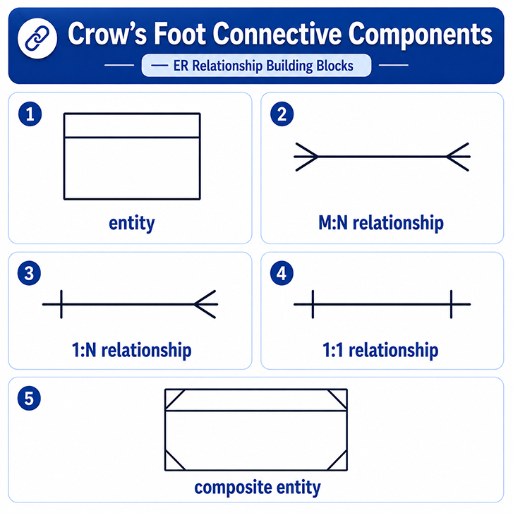 Crow's Foot Connective Components