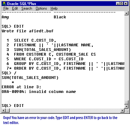 sql prompt in temrinal