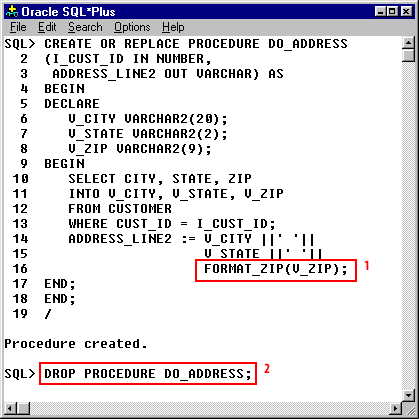 Using a function inside a procedure