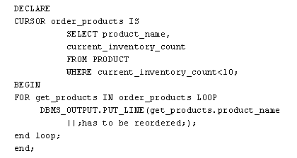 PL/SQL For Loop