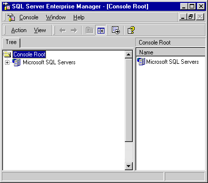 The highest level of objects within the Enterprise Manager is the Console Root