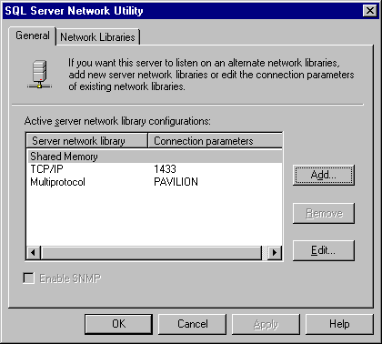 Server Network Utility