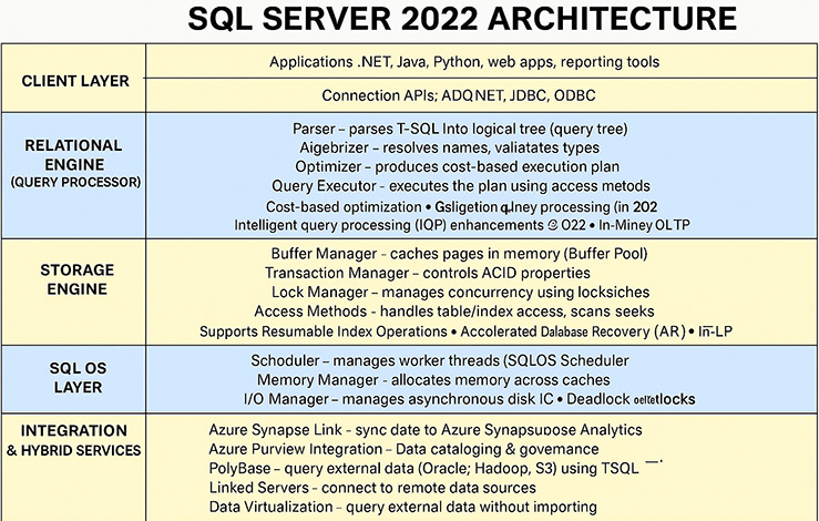 Diagram: SQL Server 2022 Architecture