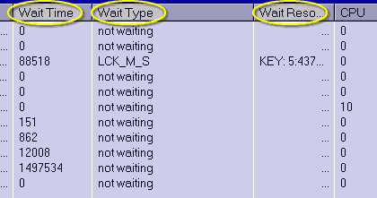 Wait Time and Wait Type
