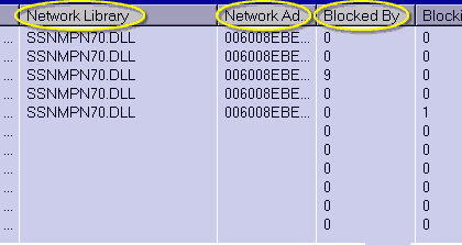 Network Library: Identifies the netlib dll used to connect to the server