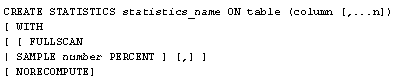 Unique name identifying the statistic group