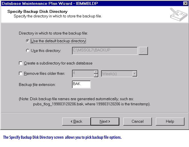 6) Database Maintenance Plan Wizard 6