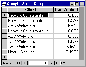 Between operator results