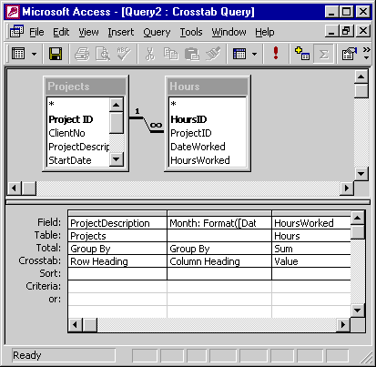 you can pick aggregate functions to perform